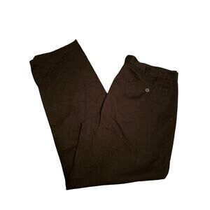 GUC George Men's Black Chino Pants Pockets Zipper/Button SIze 38x34